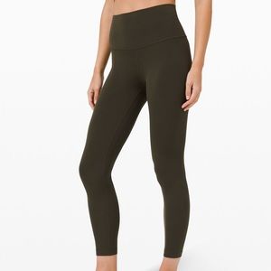 Lululemon Align High Rise 25” Pant in Dark Olive